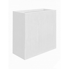 Кашпо Nieuwkoop Fiberstone glossy white, белого цвета jort XL размер длина - 100 см высота - 100 см