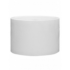 Кашпо Nieuwkoop Fiberstone glossy white, белого цвета jumbo max middle high XXL размер диаметр - 140 см высота - 90 см