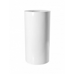 Кашпо Nieuwkoop Fiberstone glossy white, белого цвета klax диаметр - 40 см высота - 80 см