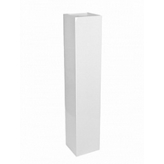 Кашпо Nieuwkoop Fiberstone glossy white, белого цвета yenn M размер длина - 25 см высота - 125 см
