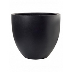 Кашпо Nieuwkoop Fiberstone jesslyn black, чёрного цвета L размер диаметр - 70 см высота - 61 см