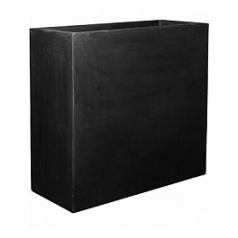 Кашпо Nieuwkoop Fiberstone jort black, чёрного цвета XL размер длина - 100 см высота - 100 см
