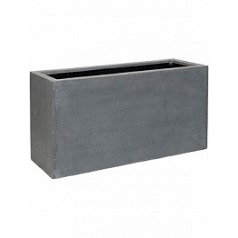 Кашпо Nieuwkoop Fiberstone jort grey, серого цвета длина - 100 см высота - 50 см