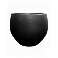 Кашпо Nieuwkoop Fiberstone jumbo black, чёрного цвета orb L размер диаметр - 133 см высота - 114 см