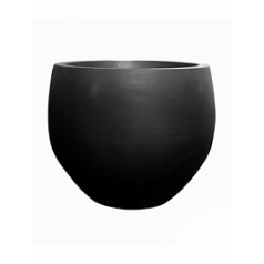 Кашпо Nieuwkoop Fiberstone jumbo black, чёрного цвета orb M размер диаметр - 110 см высота - 93 см