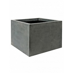 Кашпо Nieuwkoop Fiberstone jumbo middle high grey, серого цвета XL размер длина - 110 см высота - 70 см