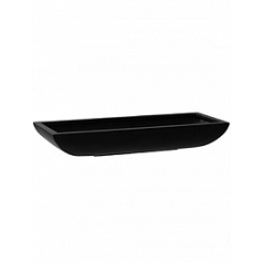 Кашпо Nieuwkoop Fiberstone matt black, чёрного цвета pandora M размер длина - 64 см высота - 9 см