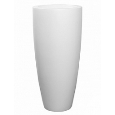 Кашпо Nieuwkoop Fiberstone matt white, белого цвета dax XL размер диаметр - 47 см высота - 100 см