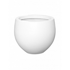Кашпо Nieuwkoop Fiberstone matt white, белого цвета jumbo orb M размер диаметр - 110 см высота - 93 см