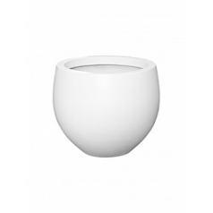 Кашпо Nieuwkoop Fiberstone matt white, белого цвета jumbo orb S размер диаметр - 87 см высота - 73 см