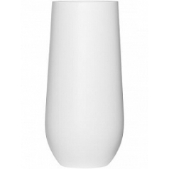 Кашпо Nieuwkoop Fiberstone matt white, белого цвета nax L размер диаметр - 50 см высота - 101 см