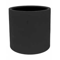 Кашпо Nieuwkoop Fiberstone max black, чёрного цвета L размер диаметр - 50 см высота - 50 см
