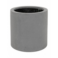 Кашпо Nieuwkoop Fiberstone max grey, серого цвета S размер диаметр - 30 см высота - 30 см