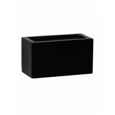 Кашпо Nieuwkoop Fiberstone mini matt black, чёрного цвета jort xxs длина - 20 см высота - 10 см