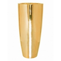 Кашпо Nieuwkoop Fiberstone platinum glossy gold, под цвет золота dax L размер диаметр - 37 см высота - 80 см