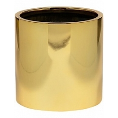 Кашпо Nieuwkoop Fiberstone platinum gold, под цвет золота puk L размер диаметр - 25 см высота - 25 см