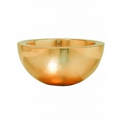 Кашпо Nieuwkoop Fiberstone platinum gold, под цвет золота vic bowl S размер диаметр - 38.5 см высота - 18 см