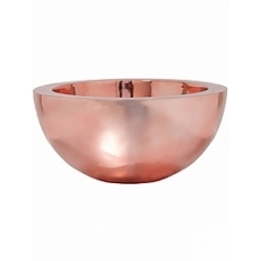 Кашпо Nieuwkoop Fiberstone platinum rose vic bowl L размер диаметр - 60 см высота - 28 см