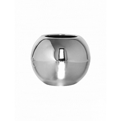 Кашпо Nieuwkoop Fiberstone platinum под цвет серебра beth XS размер диаметр - 26 см высота - 20.5 см