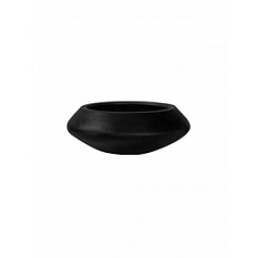Кашпо Nieuwkoop Fiberstone tara black, чёрного цвета M размер диаметр - 60 см высота - 22.5 см
