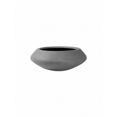 Кашпо Nieuwkoop Fiberstone tara grey, серого цвета M размер диаметр - 60 см высота - 22.5 см