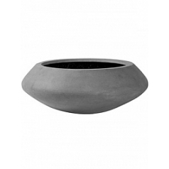 Кашпо Nieuwkoop Fiberstone tara grey, серого цвета XL размер диаметр - 100 см высота - 37.5 см