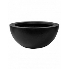 Кашпо Nieuwkoop Fiberstone vic bowl black, чёрного цвета S размер диаметр - 38.5 см высота - 18 см
