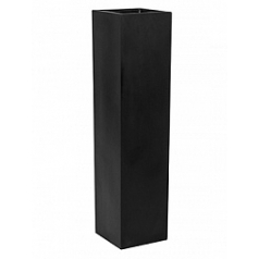 Кашпо Nieuwkoop Fiberstone yenn black, чёрного цвета S размер длина - 25 см высота - 100 см