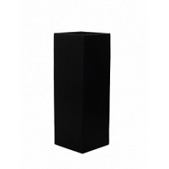 Кашпо Nieuwkoop Fiberstone ying black, чёрного цвета длина - 40 см высота - 150 см