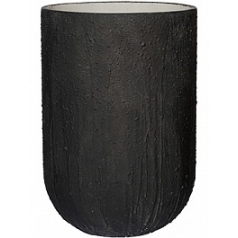 Кашпо Nieuwkoop Raw cody high M размер burned black, чёрного цвета диаметр - 35 см высота - 51 см