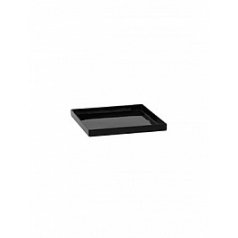 Поддон Fiberstone saucer block glossy black, чёрного цвета 30 длина - 33 см высота - 4 см