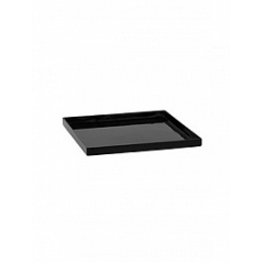 Поддон Fiberstone saucer block glossy black, чёрного цвета 40 длина - 43 см высота - 4 см