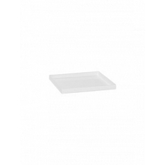 Поддон Fiberstone saucer block glossy white, белого цвета 30 длина - 33 см высота - 4 см