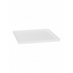 Поддон Fiberstone saucer block glossy white, белого цвета 50 длина - 53 см высота - 4 см