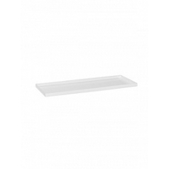 Поддон Fiberstone saucer jort glossy white, белого цвета 40 длина - 83 см высота - 4 см