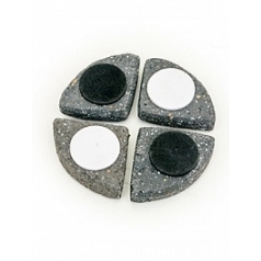 Подножки Fiberstone pot feet laterite grey, серого цвета (4) высота - 1.2 см