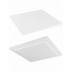 Подставка Fiberstone topper L размер glossy white, белого цвета (thin) длина - 40 см высота - 2.5 см
