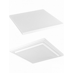 Подставка Fiberstone topper M размер glossy white, белого цвета (thin) длина - 35 см высота - 2.5 см