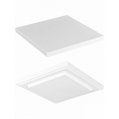 Подставка Fiberstone topper S размер glossy white, белого цвета (thin) длина - 25 см высота - 2 см