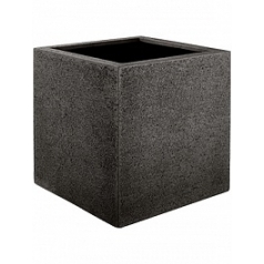 Кашпо Nieuwkoop Struttura cube тёмно-коричневого цвета длина - 30 см высота - 30 см