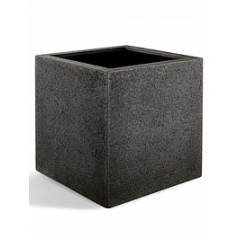 Кашпо Nieuwkoop Struttura cube тёмно-коричневого цвета длина - 40 см высота - 40 см