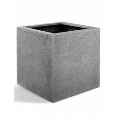 Кашпо Nieuwkoop Struttura cube светло-серого цвета длина - 50 см высота - 50 см