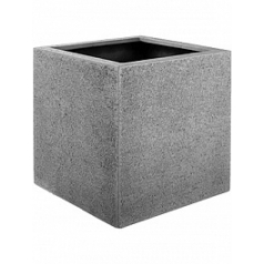 Кашпо Nieuwkoop Struttura cube светло-серого цвета длина - 60 см высота - 60 см