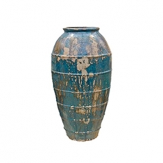 Кашпо Menhir, керамика, бирюзовый