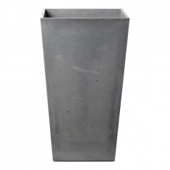 Кашпо Concretika Conic Concrete Smokey-gray, цемент, дымчато-серый