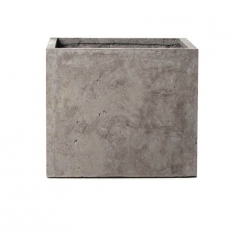 Кашпо Concretika Cube Concrete Graphite, цемент, графит
