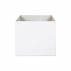 Кашпо Concretika Cube Santorini, цемент, белый