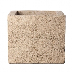 Кашпо Concretika Cube Sandstone, цемент, песчаник