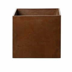 Кашпо Concretika Cube Umbra, цемент, коричневый
