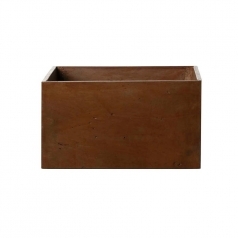 Кашпо Concretika Polycube Umbra, цемент, коричневый